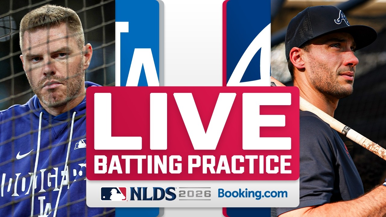 Dodgers vs. Braves NLDS Game 4 LIVE Batting Practice