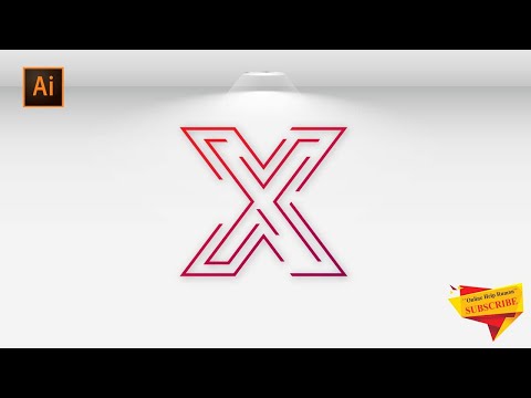 Letter X Logo Design | Illustrator Tutorial | How to make logo design in Adobe Illustrator CC