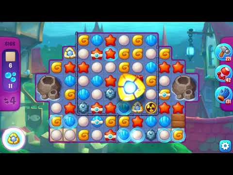 Fishdom 6166 Super Hard Level - 11 moves - NO BooSTERS