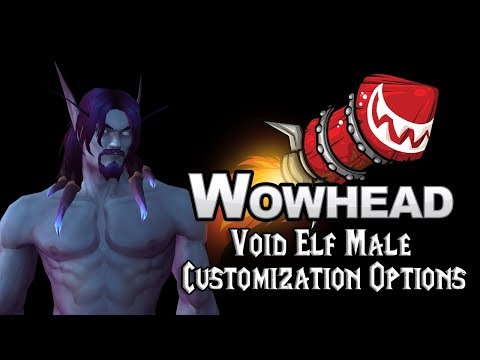 Void Elf Male Customization Options
