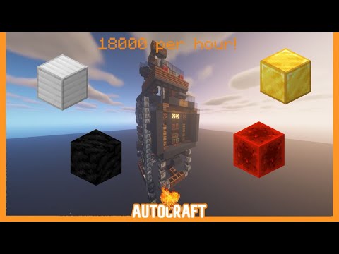 Minecraft 1.16.5 Fastest Possible Full Block Auto Crafter! (9,000 Items Per Crafting Table!)