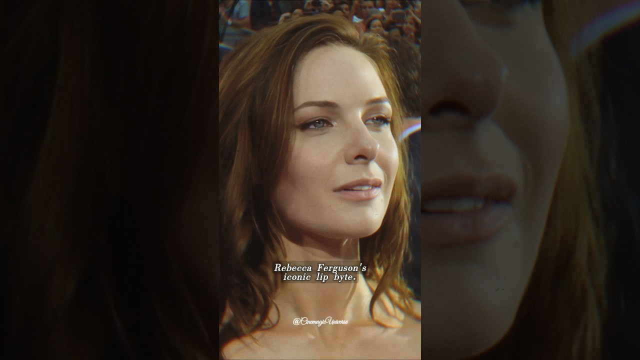 Rebecca Ferguson's Iconic Lip Byte. 😘💋
