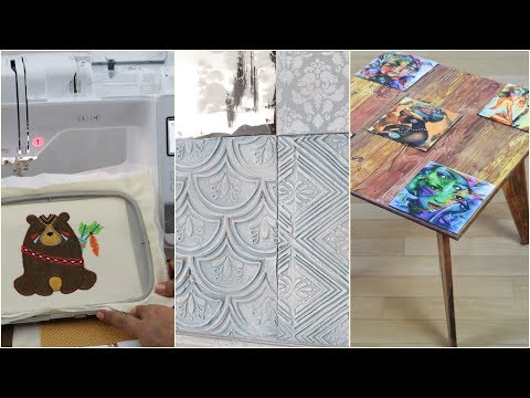 Hands-on TV 2019 Program 45 Sublimated Table - Embroidery and Sewing - Mirror with Stamps