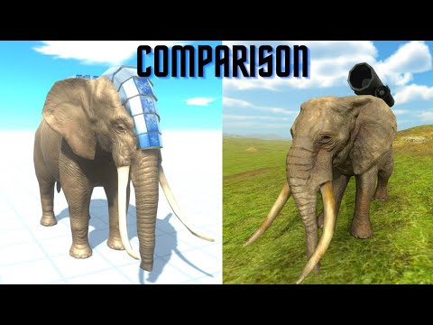 ROCKET ELLIE COMPARISION - ANIMAL REVOLT BATTLE SIMULATOR