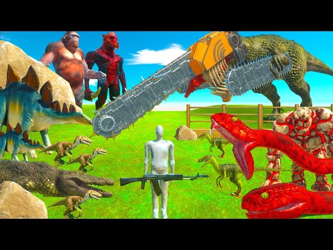 Brave Hunter Found ChainSaw TREX I ARBS I ANIMAL REVOLT BATTLE SIMULATOR