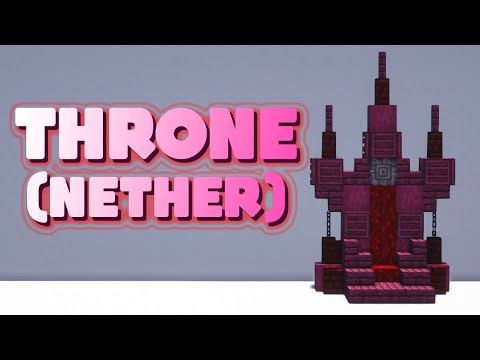 Minecraft : Throne design (nether theme)