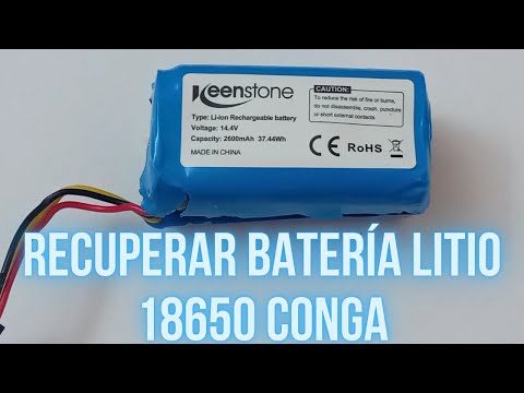 Reparación de Batería de Litio 18650 de Conga 1390: Recuperando