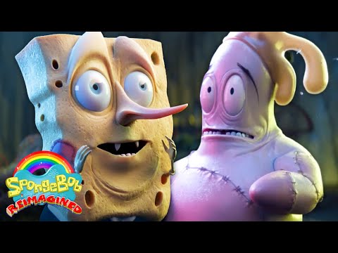 If SpongeBob was a Gothic Claymation Cartoon 🪨 | "Rock Bottom" | SpongeBob: Reimagined