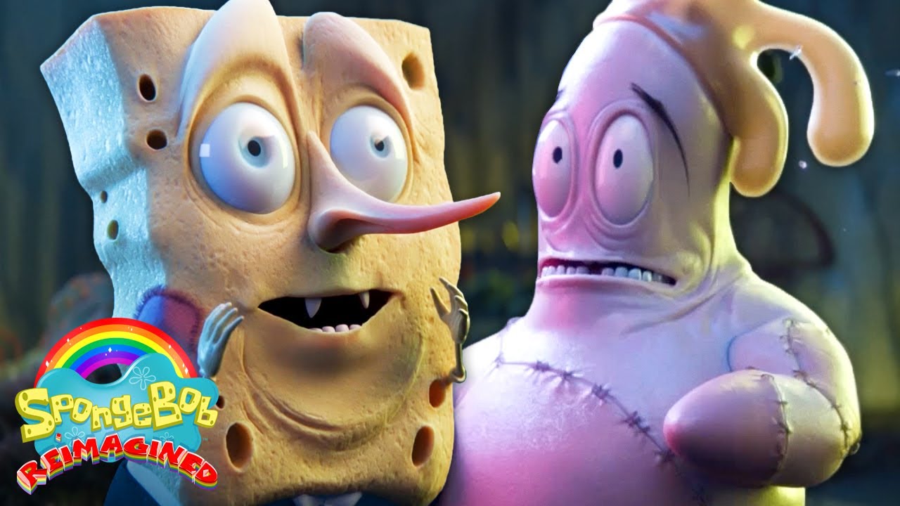If SpongeBob was a Gothic Claymation Cartoon 🪨 | "Rock Bottom" | SpongeBob: Reimagined