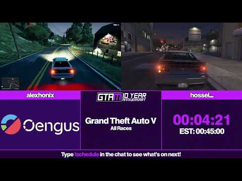 GTAMarathon 2024 - Grand Theft Auto V All Races by AlexHonix vs hossel_