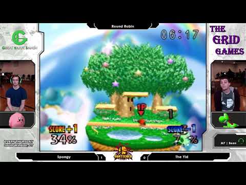 Smash 64: Spongy (Kirby) V The Yid (Yoshi, Pikachu) - Shattered 162 Tournament SSB64