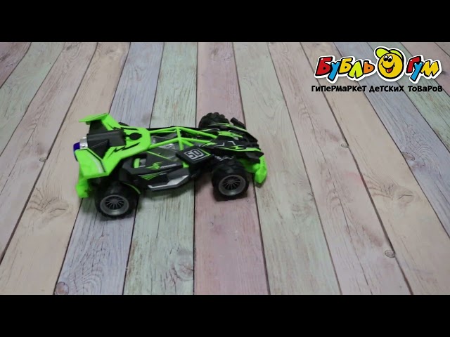 Машинка гоночная Spray Car р/у световые эффекты с дымом 1:16 салатовая - видео