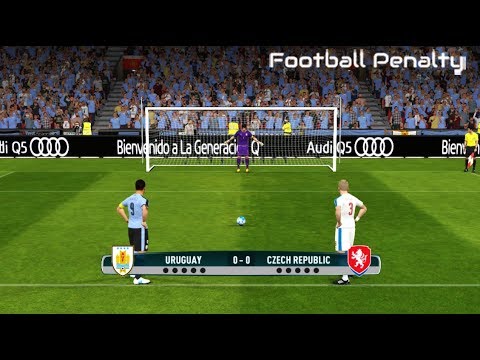 Uruguay vs Czech Republic | Penalty Shootout | PES 2017 Gameplay PC