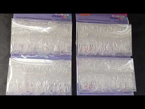 CARTELA DE GOMINHA TRANSPARENTE COM 5 KITS