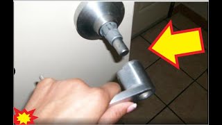 Broken Door Knob? How to open the house door after door knob failure.