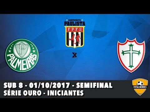 Palmeiras 4 x2 Portuguesa  sub 8 - Paulista 2017 - semifinal