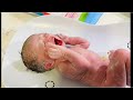 Newborn Baby S First Cry ️ Weight Check Swaddling Moments