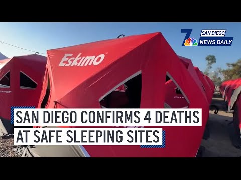 Mon. April 15, 2024 | San Diego confirms 4 deaths at safe sleeping sites | NBC 7 San Diego