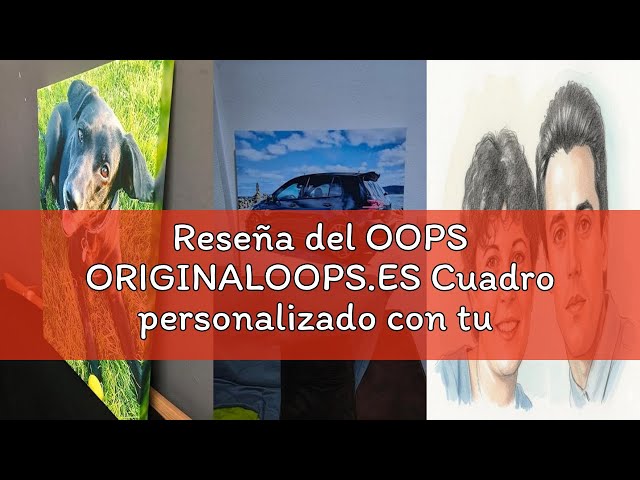 Vídeo relacionado con OOPS Cuadro Personalizado con tu Foto | 100% Personalizable | Bastidor de Madera | Regalo para Bodas, Cumpleaños, San Valentín y Recuerdos (Lienzo, 60x40)