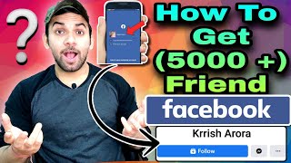 How To Get 5000 Friends on Facebook Fast | 5000 Se Jyada Friend Kaise Banaye | Add Follow Button FB