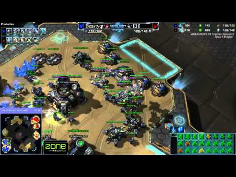2013 WCS Europe Premier League - Sezon 2 A Grubu Maçı: BEASTYQT (T) vs ELFI (P)