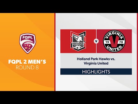 FQPL 2 Men's R8 - Holland Park Hawks vs. Virginia United Highlights