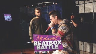 I love hunty haha 😂 ( Balistix is a monster 😰 )（00:00:46 - 00:09:14） - Balistix vs Hunty Beats / Finals - Midwest Beatbox Battle 2019