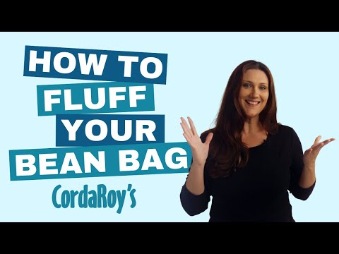 Part of a video titled How To Fluff Your Bean Bag - YouTube