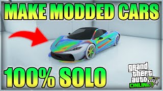 *SOLO* How to make MODDED CARS in GTA 5 Online.. (VERY EASY)