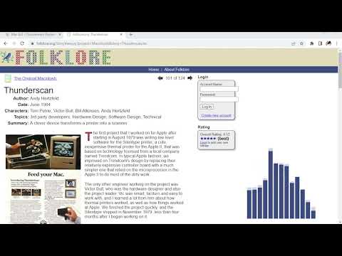 Folklore.org - Thunderscan (A clever device transforms a printer into a scanner)