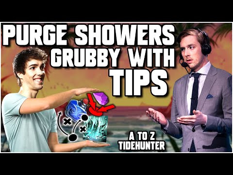 PURGE Dumps A METRIC TON Of Tips on GRUBBY - A to Z Tidehunter - Dota 2