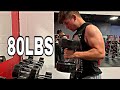 Doing Hammer Curls, trying to see my PR