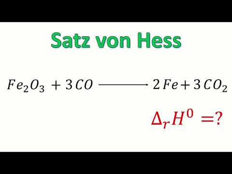 Der Satz von Hess kurz erklärt | Standardreaktionsenthalpie und molare Standardbildungsenthalpie