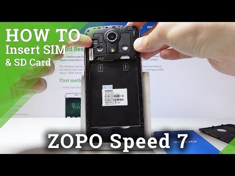 How to Insert SIM & SD Card in ZOPO Speed 7 - SIM & SD Installation