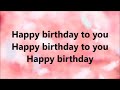 Happy birthday - Stevie Wonder (lyrics)
