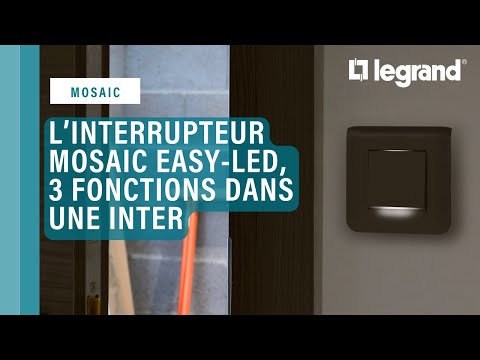 Interrupteur va et vient Easy-Led 10A 2 modules complet - Mosaic Interrupteur va et vient Easy-Led 10A 2 modules complet - Mosaic