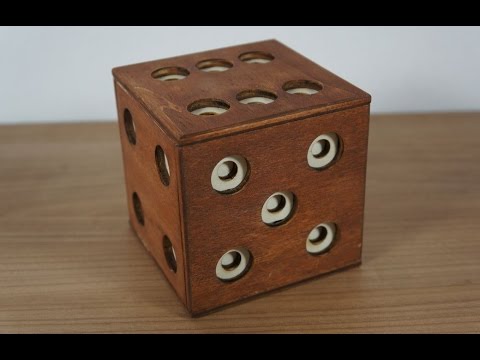 The Dice puzzle box 29 steps and two compartments