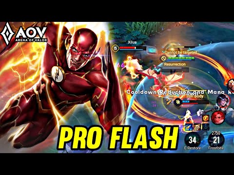 AOV : FLASH GAMEPLAY | PRO FLASH - ARENA OF VALOR LIÊNQUÂNMOBILE ROV