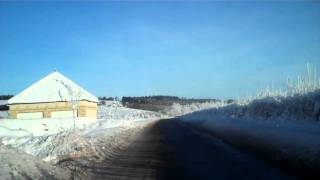 preview picture of video 'Winter Drive Dunning Forteviot Perthshire Scotland'