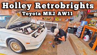 How to Install Holley Retrobrights on a Mk1 Toyota MR2 AW11 #WinWithHolley #RetroBright thumbnail