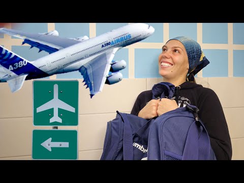 Marioara leaves by plane