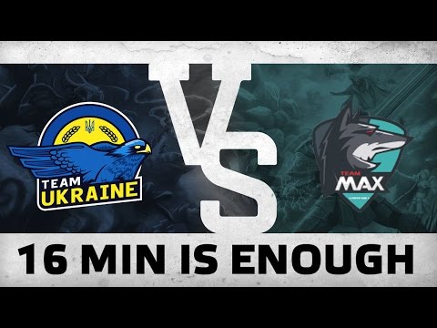 WATCH FIRST: 16 MIN IS ENOUGH - Team Ukraine vs MAX.Y @ WESG Grand Final