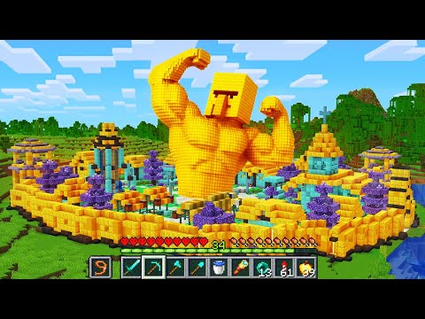 Ich habe das REICHSTE DORF ÜBERHAUPT in Minecraft Hardcore gebaut 🤑