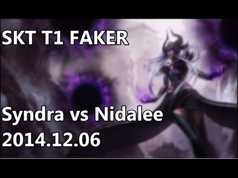 KR Solo Rank Highlights / SKT T1 Faker  Syndra vs Nidalee