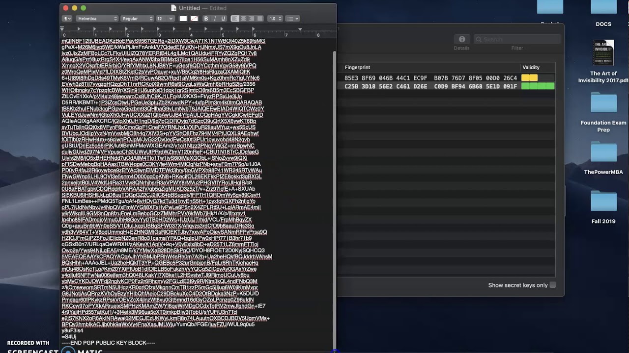 Encrypting files using GPG Suite on Mac