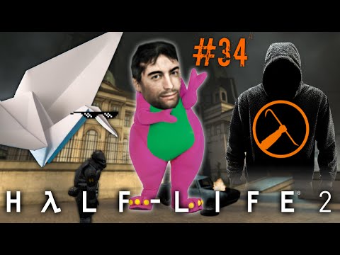 Mr_Mike plays HALF LIFE 2 pt 34: Barney & Friends! (ft. TCOrigamist)