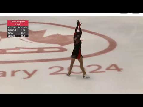 2034 Canadian National Skating Championships. Senior Women FP. Uliana Shiryaeva