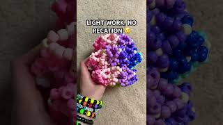 Light work, no reaction #kandikid #makethisgoviral #beadedbracelet #kandi #beads