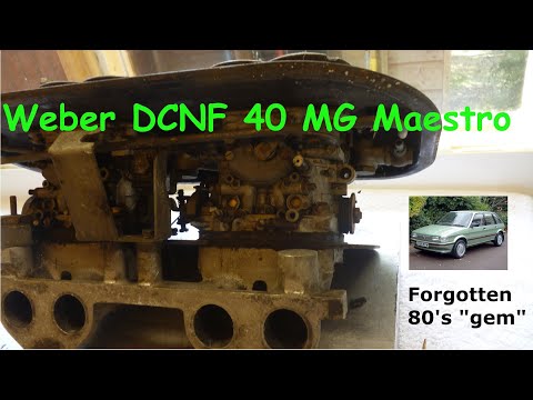Complete induction system for a MG Maestro with twin DCNF Weber carbs Part 1 teardown.