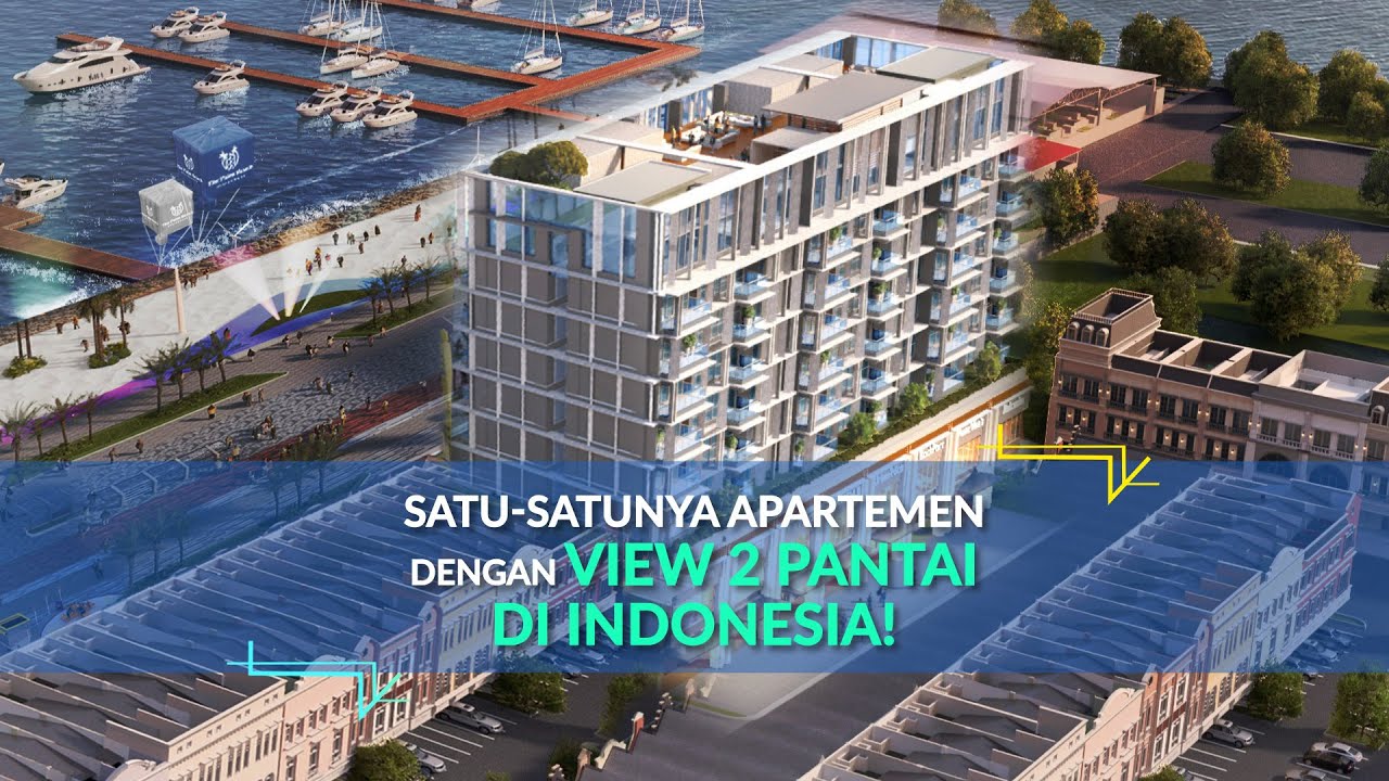 Cicil 59 Juta atau 4,9M Apartemen 4 Br Baru The Palm Beach Areca View Laut di Riverwalk Island Pik